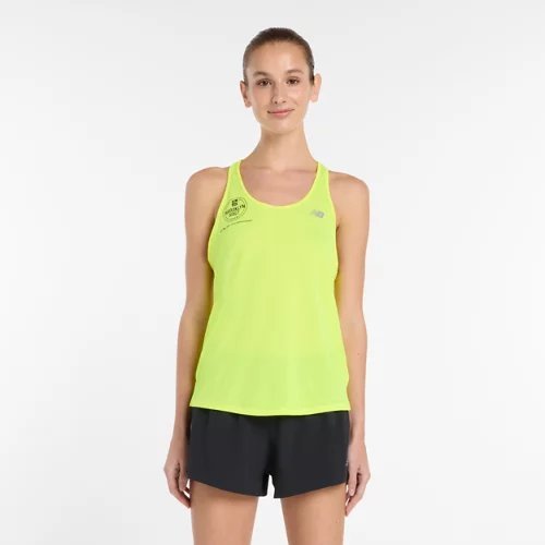 New Balance RBC Brooklyn Half RC Essential Tank Top - Green - WT61O91-AAM