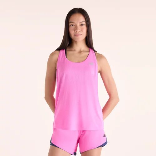 New Balance RC Essential Tank Top - Pink/Grey - WT41250-AD8