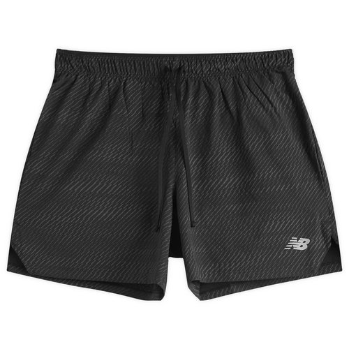 New Balance RC Reflective Short 5" - Black Multi Print - MS53279-BIT
