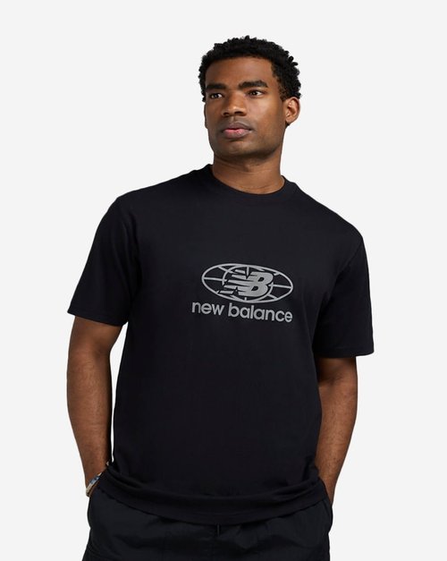 New Balance Reflective Globe T-Shirt - MT51627-BK