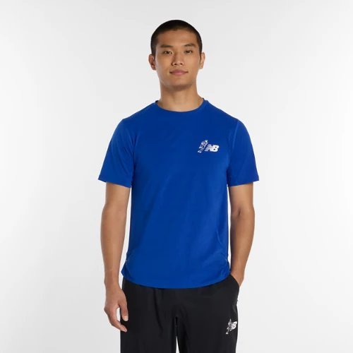 New Balance x Shohei Ohtani Performance Short Sleeve Top - Team Royal - MT61458-TRY