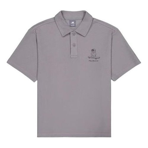 New Balance Skateboard Graphic Polo Shirt - Grey - NFE27011