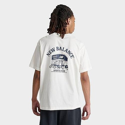 New Balance Sports Club Shop Graphic T-Shirt - Sea Salt - MT51638-100