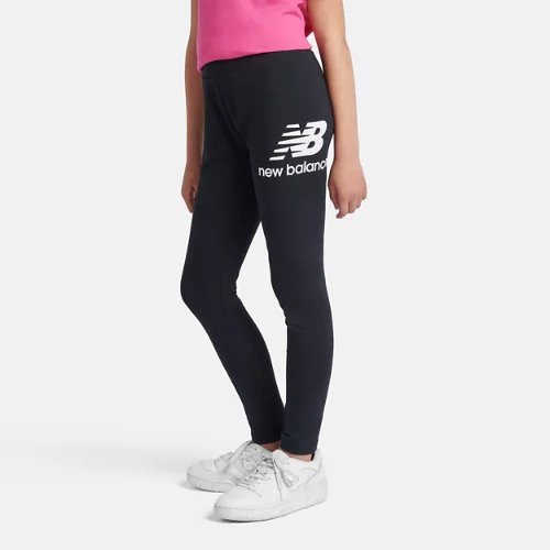 New Balance Stacked Logo Legging - Black - LAKG001-2BK