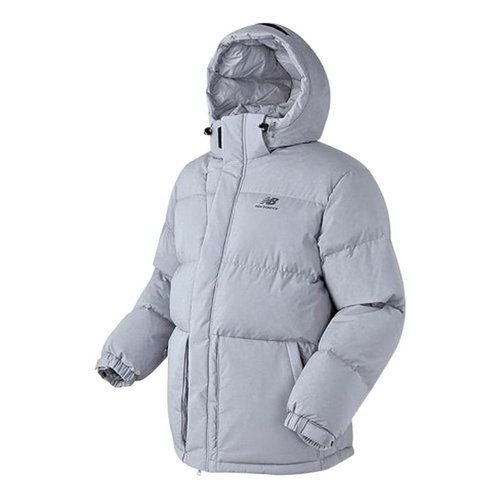 New Balance Street Style Plain Logo Down Jacket - Grey - NBNPA43-13