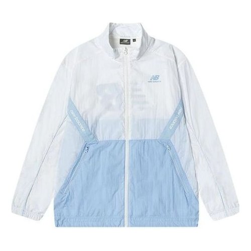 New Balance Summer Lifestyle Jacket Asia Sizing - White/Light Blue - 5AC2U503