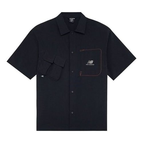 New Balance Trend Short Sleeve Shirt - Grey/Black - AMJ22360