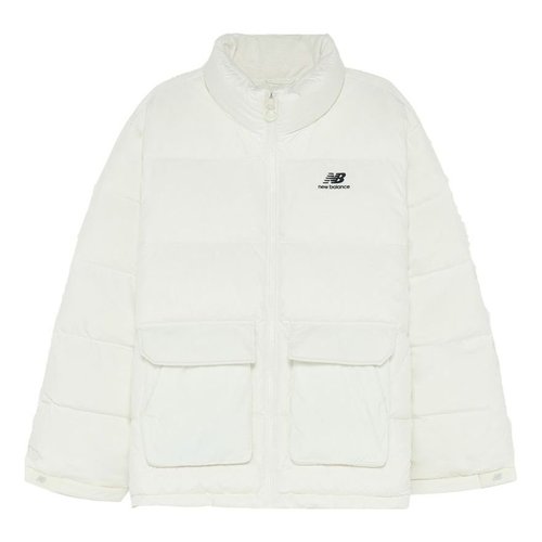 New Balance UNI Active Short Down Jacket Asia Sizing - White/Black - 5PC44683