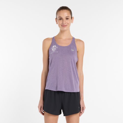 New Balance United Airlines NYC Half RC Essential Tank Top - Purple - WTK98QA-A5