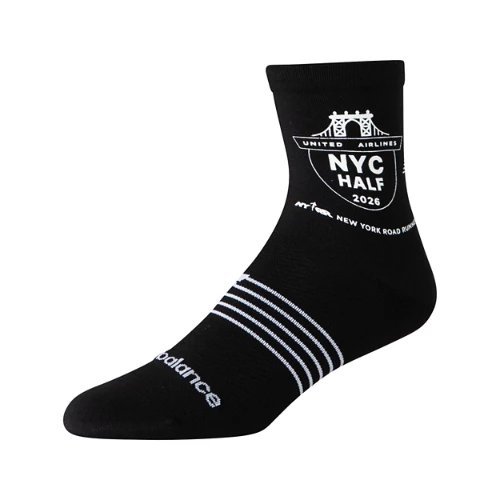 New Balance United Airlines NYC Half Quarter Sock - Black - AC0459T-BK