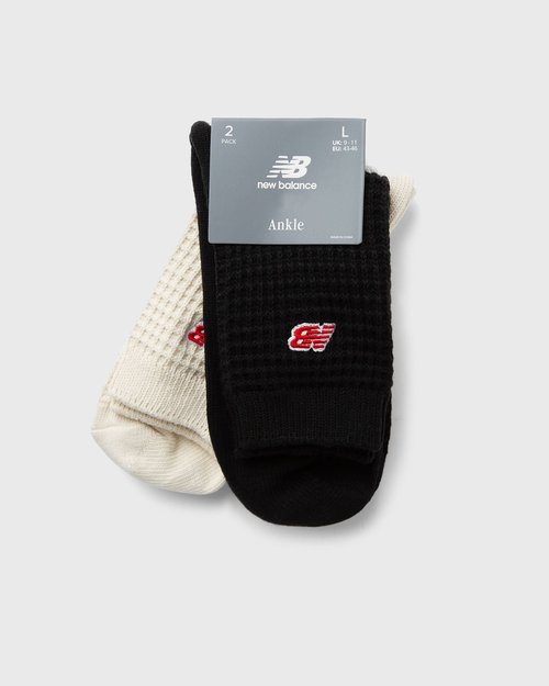 New Balance Waffle Knit Ankle Socks 2 Pack - LAS42132