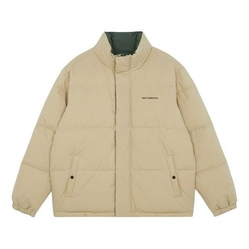 New Balance Warm and Windproof Sports Down Jacket Asia Sizing - Beige/Grey - AMJ14306