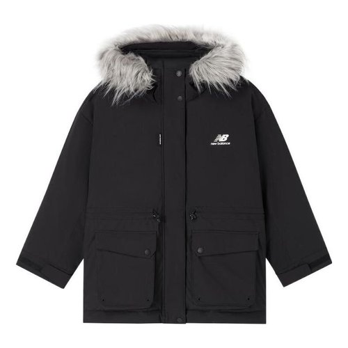 New Balance Warm Long Down Jacket Asia Sizing - Black/Grey - AWJ24305