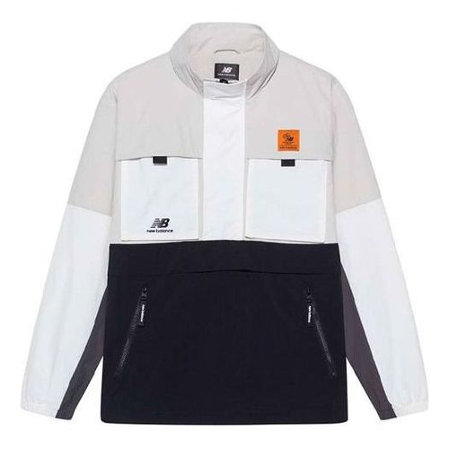 New Balance Windbreaker Sweatshirt Asia Sizing - White/Black/Beige - NAA56143