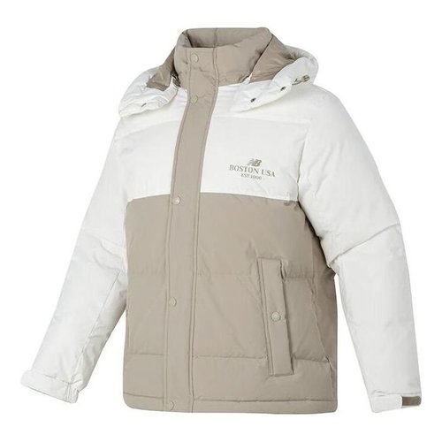 New Balance Windproof Down Jacket - White/Beige - AMJ34301