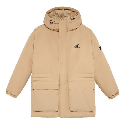 New Balance Windproof Long Down Jacket Asia Sizing - Grey - AMJ23341