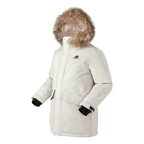 New Balance Windproof Long Down Parka Jacket Asia Sizing - White - NBNPA43-53