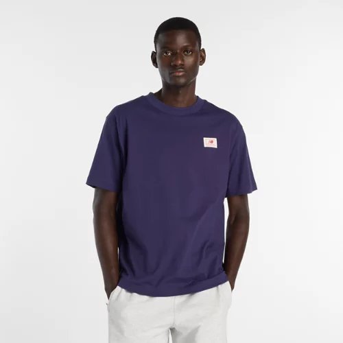 New Balance Woven Label T-Shirt - Purple - MT53928-BOY