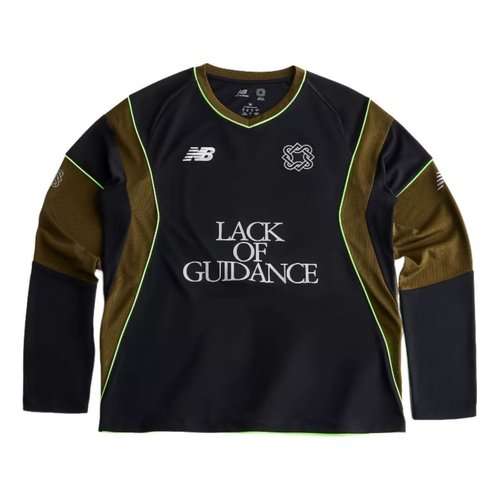 New Balance x Lack of Guidance Long Sleeve Jersey Asia Sizing - Black/Dark Olive - MT6249F-5BK