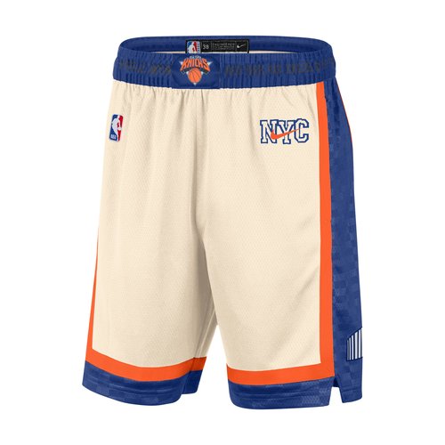 New York Knicks City Edition Nike Dri-FIT NBA Swingman Shorts - Natural/Brilliant Orange - HM6054-120