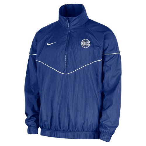 New York Knicks Courtside Windrunner Nike NBA Anorak Jacket - Rush Blue/Sail - IF7070-495