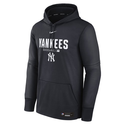 New York Yankees Authentic Collection Nike Therma MLB Pullover Hoodie - Pitch Blue - NAC311L5NK-RMG