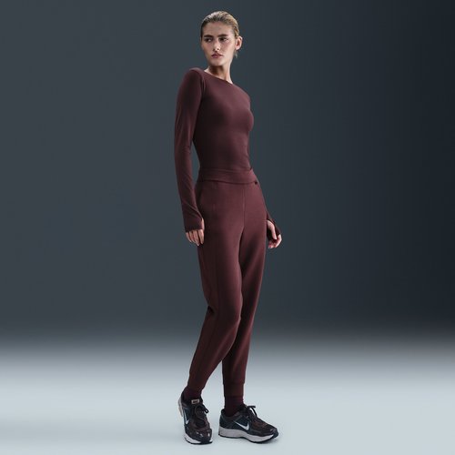 Nike 24.7 ImpossiblySoft Dri-FIT Mid-Rise Jogger Pants - Burgundy Crush/Burgundy Ash - HQ8184-652