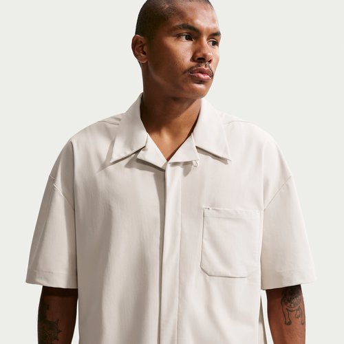 Nike 24.7 PerfectStretch Dri-FIT UV Button-Up Shirt - Light Orewood Brown/Sail/Light Iron Ore - IF2734-104