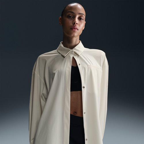Nike 24.7 PerfectStretch Dri-FIT Oversized Long-Sleeve Shirt - Sail/Light Bone - HM8385-133