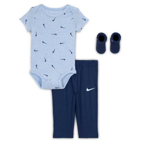 Nike 3-Piece Bodysuit and Waffle Pants Set - Midnight Navy - NN1190-U90