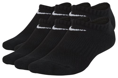 Nike Everyday Cushioned No-Show Socks 6 Pairs - Black/White - SX6911-010