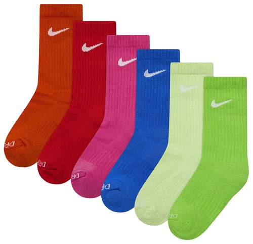 Nike 6 Pack Dri-FIT Performance Basic Crew Socks - Barely Volt - UN0019-Y24