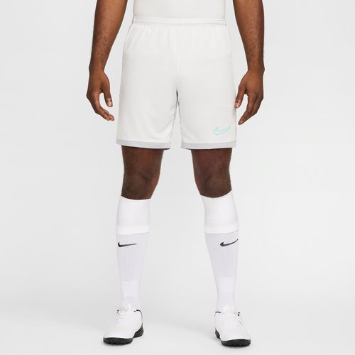 Nike Academy Dri-FIT Soccer Shorts - Photon Dust/Light Smoke Grey/Dynamic Turquoise - HJ3796-025