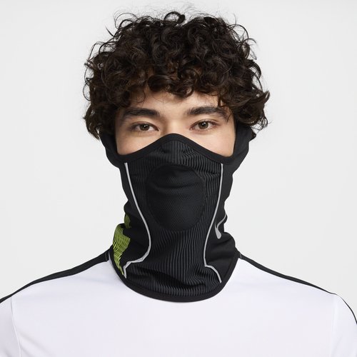 Nike Academy Dri-FIT Soccer Snood - Black/Volt/Metallic Silver - HF0784-011