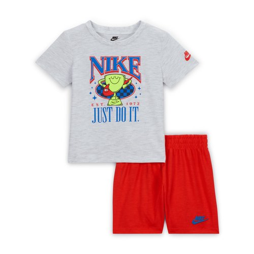 Nike Ace Your Game 12-24M Jersey T-Shirt and Shorts Set - Picante Red - 66M990-R7O