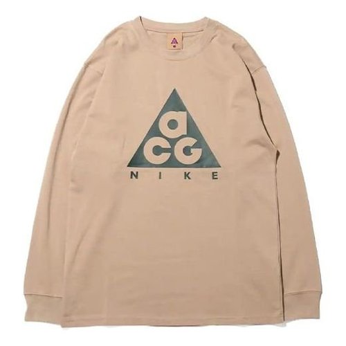 Nike ACG Basic logo Long Sleeves Gray T-Shirt - Grey - BQ7203-247