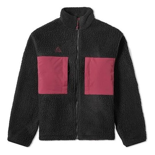 Nike ACG Colorblock Athleisure Casual Sports Stay Warm Fleece Stand Collar Jacket - Black - CT2949-010