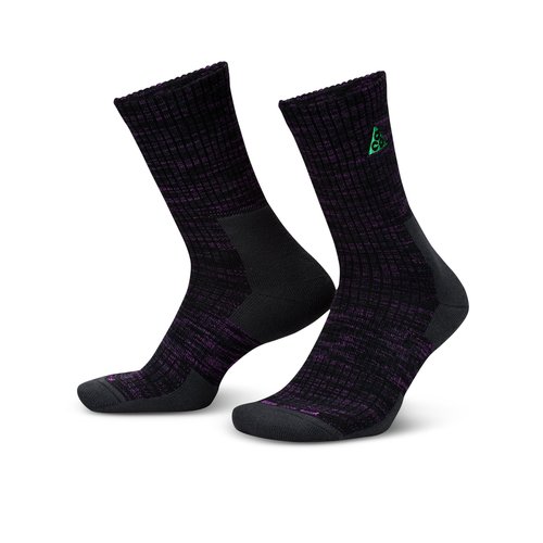 Nike ACG Everyday Cushioned Crew Socks 1 Pair - Black/Anthracite/Vivid Purple/Black - FB3341-010