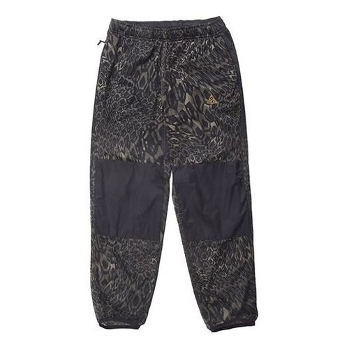Nike ACG Mountaineering Camouflage Breathable Mesh Sports Pants/Trousers/Joggers Black - Multi-Color - DB4102-355