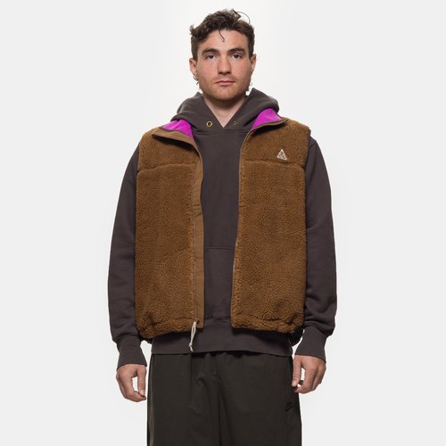 Nike ACG Therma-FIT ADV Vest - Mosswood Brown/Black/Vivid Purple/Summit White - HV1111-235