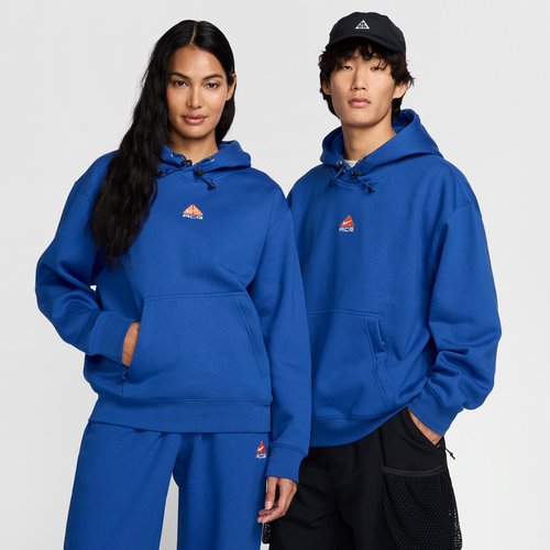 Nike ACG Therma-FIT Fleece Pullover Hoodie - Game Royal/Safety Orange/Blue Void/Summit White - DH3087-480