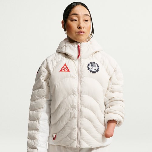 Nike ACG x United States Paralympic Team Therma-FIT ADV Jacket - Light Orewood Brown/Summit White/Obsidian/Chile Red - IO9802-177