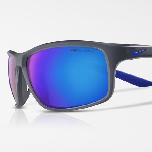 Nike Adrenaline 22 Mirrored Sunglasses - Dark Grey/Racer Blue - DV2155-021