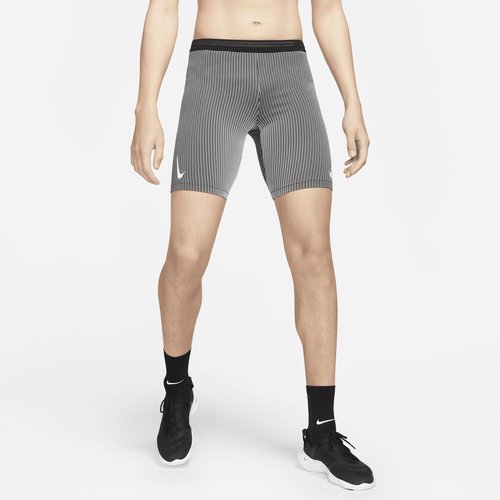 Nike AeroSwift 1/2-Length Running Tights - Black/Iron Grey/White/White - DA1429-011