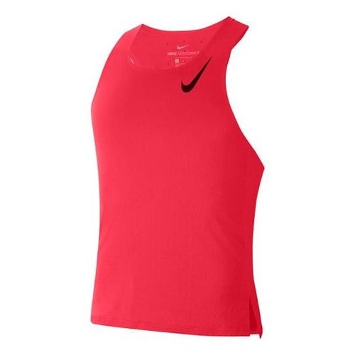 Nike AeroSwift Breathable Training Sports Running Vest - Red - CJ7836-635