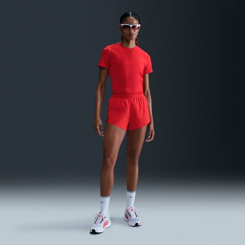 Nike AeroSwift Dri-FIT ADV Mid-Rise 3" Brief-Lined Running Shorts - Light Crimson/Black - FN2328-696