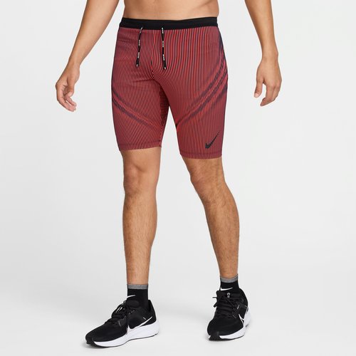 Nike AeroSwift Dri-FIT ADV Running 1/2-Length Tights - Black/Bright Crimson/Obsidian/Black - FN3369-015
