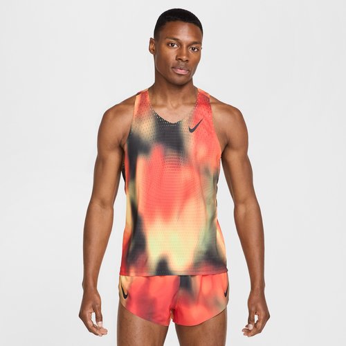 Nike AeroSwift Elite Entry Dri-FIT ADV Running Tank Top - Light Lemon Twist/Light Crimson/Black/Black - HJ3380-736