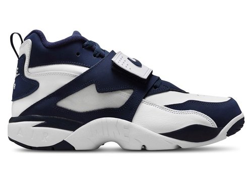 Nike Air Diamond Turf - White/College Navy Blue/Metallic Silver - FZ8224-101