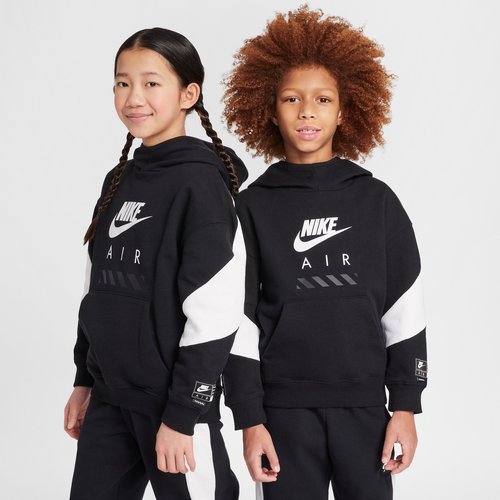 Nike Air Fleece Pullover Hoodie - Black/White/White - HF8812-010